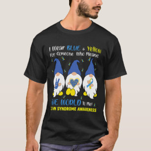 Niedlich Gnomes Peace Liebe Down Syndrome Awarenes T-Shirt