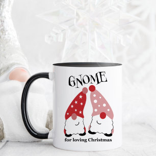 Niedlich Gnomes Weihnachtsfeier Tasse (Rot)