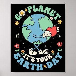 Niedlich Go Planet Der Tag der Erde 2025 Lehrerkin Poster