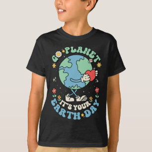 Niedlich Go Planet Der Tag der Erde 2025 Lehrerkin T-Shirt