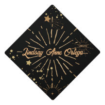 Niedlich Golden Fireworks Personalisiert Graduate