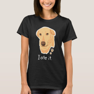 Niedlich Golden Gelbe Labrador Labrador Face Dog L T-Shirt