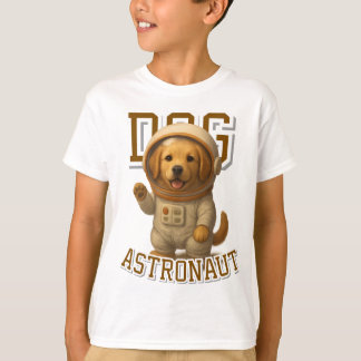 Niedlich Golden Retriever Astronautin Unisex Mann  T-Shirt