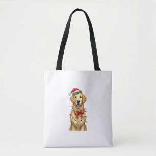Niedlich Golden Retriever Dog Coquette Bow Weihnac