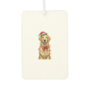 Niedlich Golden Retriever Dog Coquette Bow Weihnac Autolufterfrischer