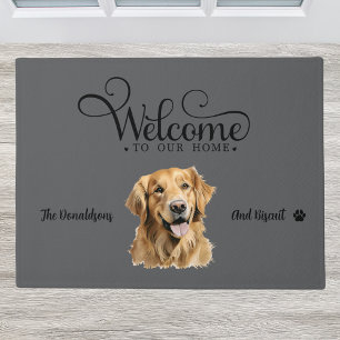 Niedlich Golden Retriever Dog Fußmatte
