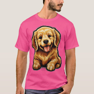 Niedlich Golden Retriever Dogs Funny Golden Retrie T-Shirt