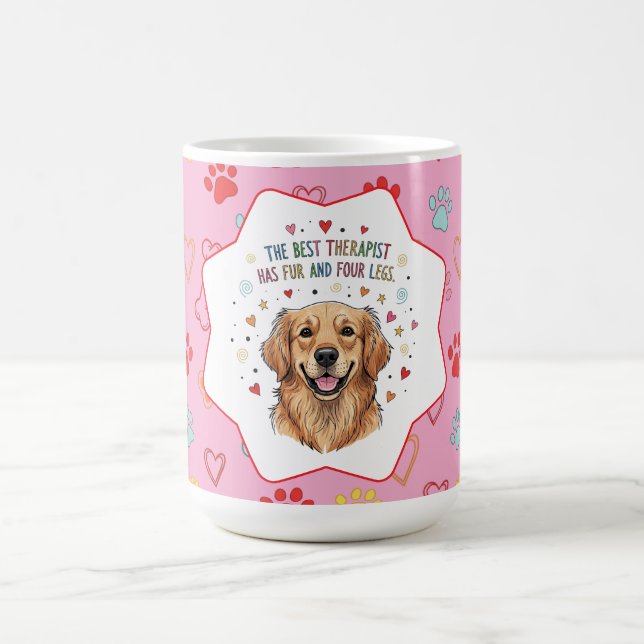 Niedlich Golden Retriever Doodle Kaffeetasse (Mittel)