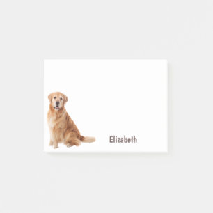 Niedlich Golden Retriever Dose Personalisierter Na Post-it Klebezettel