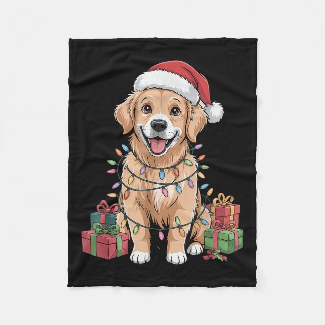 Niedlich Golden Retriever Funny Dog Lover Ho Fleecedecke (Vorderseite)