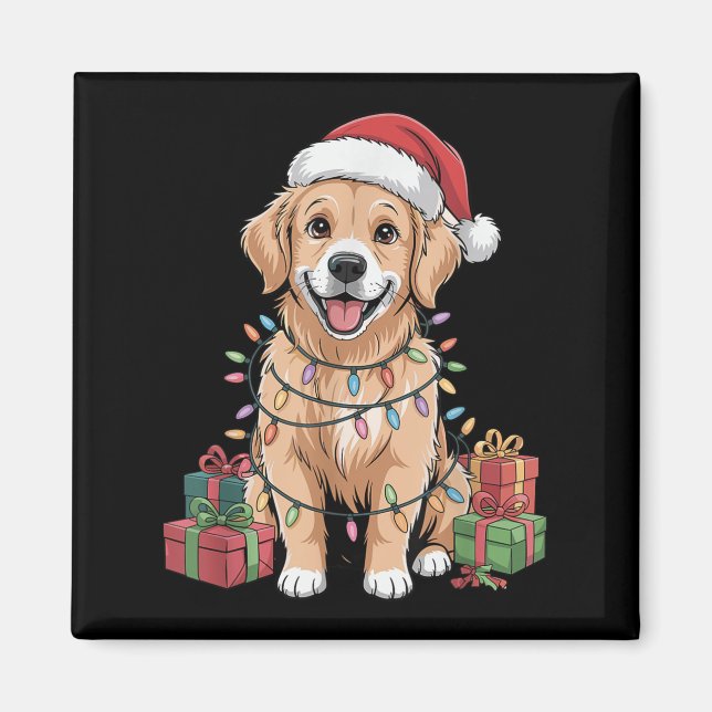 Niedlich Golden Retriever Funny Dog Lover Ho Magnet (Vorne)