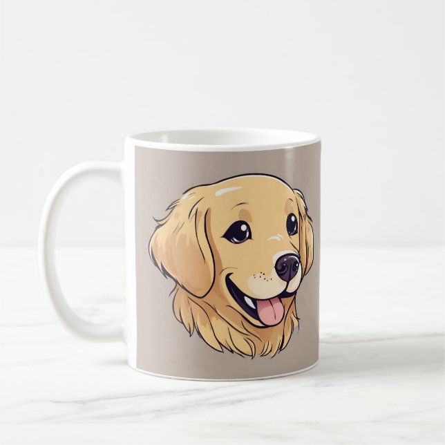 Niedlich Golden Retriever Kaffeetasse (Links)