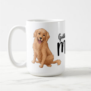 Niedlich Golden Retriever Mama Gift Cartoon Welpen Kaffeetasse
