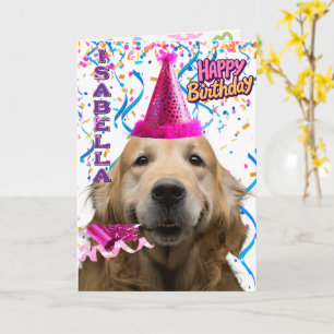 Niedlich Golden Retriever Personalisiert Happy Bir Karte