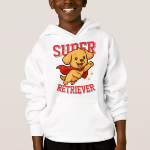 Niedlich Golden Retriever Superheldin Unisex Mann Hoodie