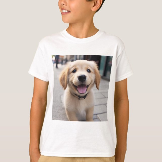 Niedlich Golden Retriever T Shirt - Süße Tier Shir (Vorderseite)