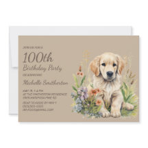 Niedlich Golden Retriever Welpe 100. Geburtstag