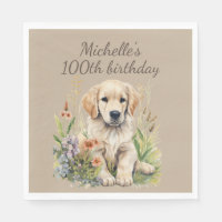 Niedlich Golden Retriever Welpe 100. Geburtstag