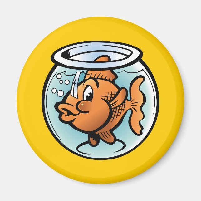 Niedlich Goldfish Magnet (Vorne)