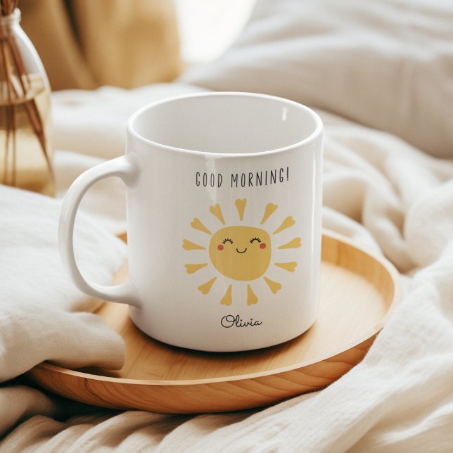 Niedlich Good Morning Kawaii Sunshine Personalisie Kaffeetasse (Von Creator hochgeladen)