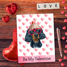 Niedlich Gordon Setter I Woof You Dog Valentinstag