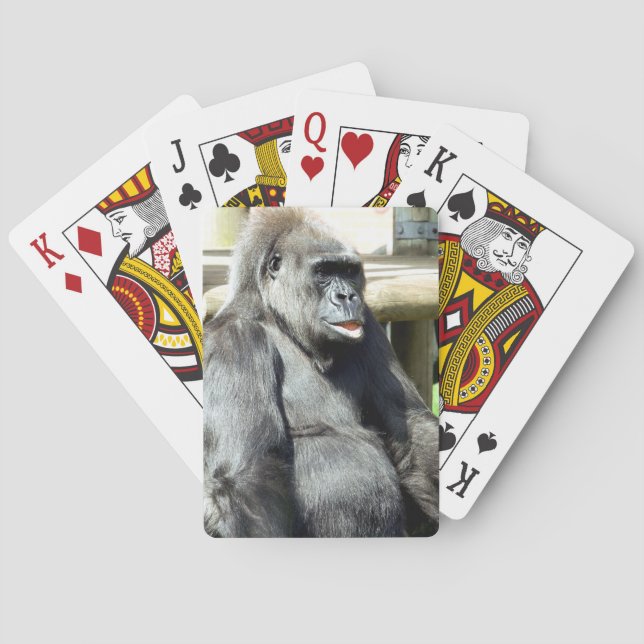 NIEDLICH GORILLA SPIELKARTEN (Rückseite)