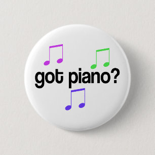 Niedlich got Klavier-Musik-Geschenk Button