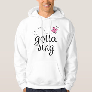 NIEDLICH GOT, UM ROSA ZU SINGEN HOODIE