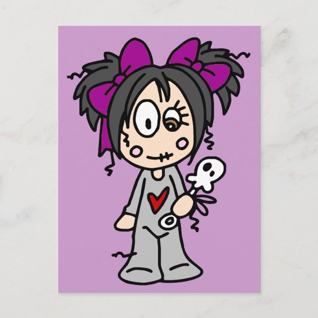 Niedlich Goth Baby Postkarte (Vorderseite)