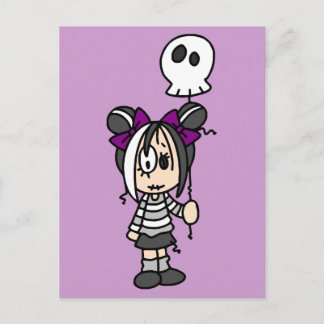 Niedlich Goth Girl Postkarte