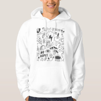 Niedlich Graffiti: Doodle Art Set. Hoodie