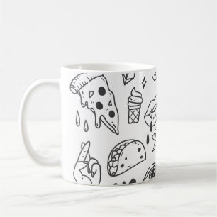 Niedlich Graffiti: Doodle Art Set. Kaffeetasse