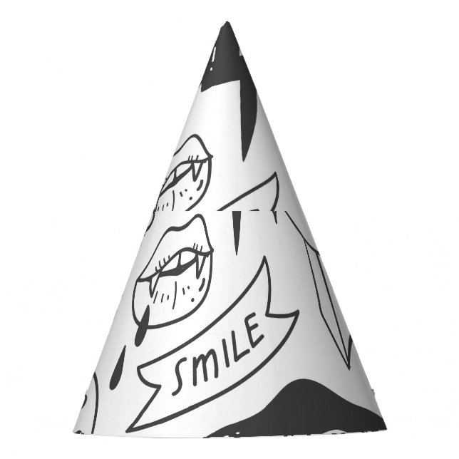 Niedlich Graffiti: Doodle Art Set. Partyhütchen (Vorderseite)