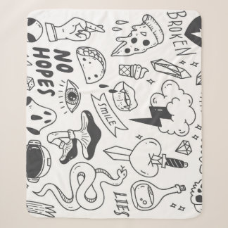 Niedlich Graffiti: Doodle Art Set. Sherpadecke