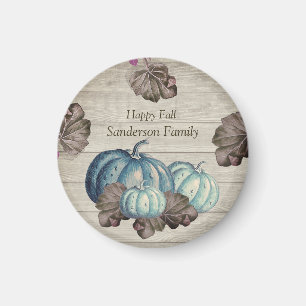 Niedlich Graue Wood Herbst Blaupumpenmagnet Magnet