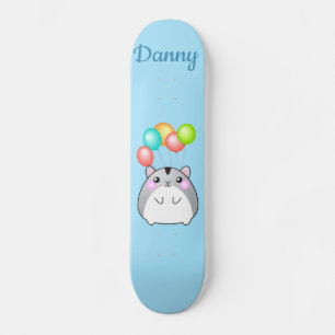 Niedlich Gray Kawaii Hamster Skateboard