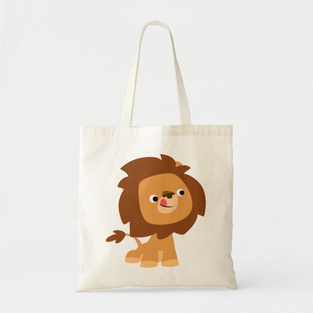 Niedlich Greedy Cartoon Lion Bag Tragetasche (Vorne)