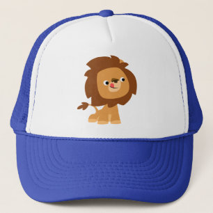 Niedlich Greedy Cartoon Lion Hat Truckerkappe
