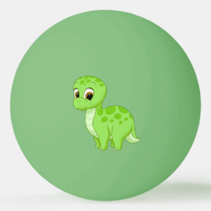 Niedlich Green Baby Brontosaurus Dinosaurier Tischtennisball