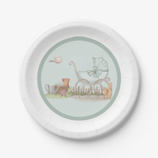 Niedlich Green Baby Buggy Baby Dusche Pappteller