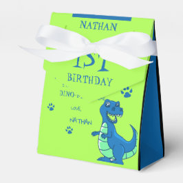 Niedlich Green Blue Dinosaurier Thema Geburtstags Geschenkschachtel