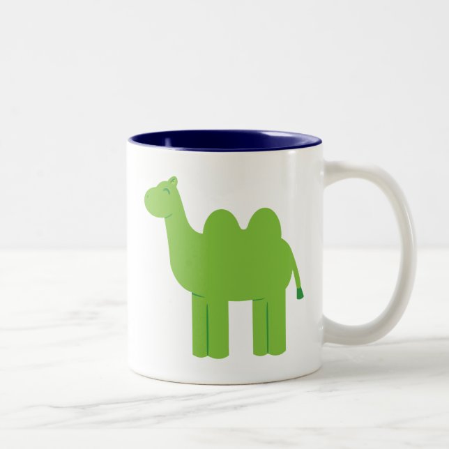 Niedlich Green Camel Zweifarbige Tasse (Rechts)