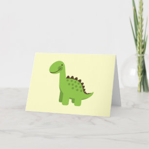 Niedlich Green Dinosaurier Karte