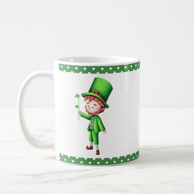 Niedlich Green Leprechaun Kaffeetasse (Links)