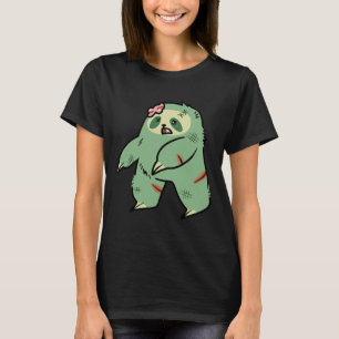 Niedlich Green Zombie Sloth T-Shirt