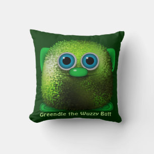 Niedlich Greendle the Wuzzy Hintern Cushion for Ki Kissen