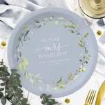 Niedlich Greenery Eucalyptus Wreath Brautparty Pappteller<br><div class="desc">Niedliche Grünpflanzen Eukalyptus Wreath Brautparty Papierplatte</div>