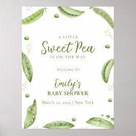 Niedlich Greenery Veggie Sweet Pea Baby Dusche Wil Poster