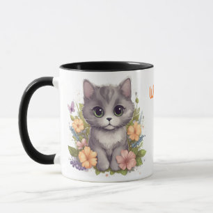 Niedlich Grey Kitten World's Best Cat Mama Tasse