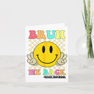 Niedlich Groovy Bruh Wir Back Teachers Kids Funny Karte